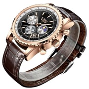 Zegarek Męski LUKSUSOWY + CHRONOGRAF + KALENDARZ HIT CENOWY NA GWIAZDKĘ 