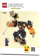 Lego Ninjago 71806 Cole's Elemental Earth Mech Instrukcja