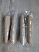 Noga bukowe 20 cm buk nóżka prosta surowa 4 sztuki