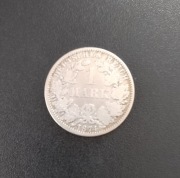 Niemcy 1 Marka 1874. Srebro.