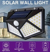 Zestaw 4 SZT. Lampy zewn. led z czujnikiem ruch, Kinkiet Solarny 3 Tryby