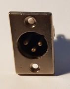 Wtyk XLR 3P na panel męskie