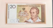 Banknot kolekcjonerski 20 zł 200 rocznica urodzin Juliusza Słowackiego