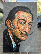 Obraz olejny „Abstrakcja” 100*150 Salvador Dali.