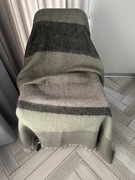 Koc - pled motyw pasy 100 % wełny 150x180