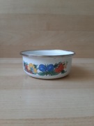 Miseczka pojemnik 150ml  na sól emalia z PRL-u