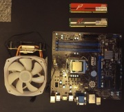 Intel i5 4590+płyta MSI b85-45m+16gb ram+chłodzenie silentium pc