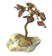 Figurka Drzewko szczęścia z kamieni z jaspisem 8cm