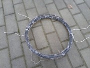 Drut stalowy grubość 3mm zwój długość 30m zwoje druty stalowe - 5 zwojów