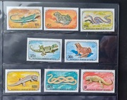 !!! MONGOLIA 1972.GADY I PŁAZY. Pełna Seria 8szt...CZYSTE**!!!