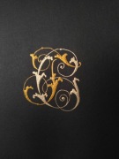Monogram personalizowany ręcznie kaligrafowany, prezent, podziękowanie