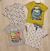 Koszulki t-shirty chłopięce rozmiar 116/122