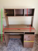 Biurko z nadbudówką