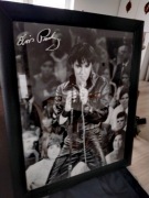 Obraz duży Elvis Presley 68 Comeback Special Drewniana rama, grube szkło