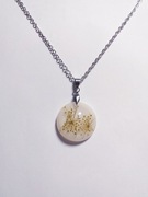 Naszyjnik prawdziwy kwiat w żywicy PREZENT