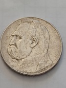 Srebrna moneta 5 zł z 1936r. Piłsudski