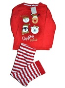 7^   strój przebranie świąteczna piżama Renifer brokat 3/4 Lat_104 cm