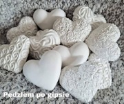 Serduszka gipsowe Dzień Babci, Walentynki