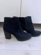 (kilka razy założone) Botki z welurowego zamszu r.40