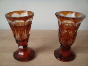 Dwa kielichy kryształowe szlifowane UNIKATY !!!