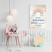 Plakat chrześcijański dla dzieci - Boża miłość