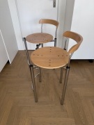 Hookery stołki barowe z metalowymi nogami i okrągłym siedziskiem 5 szt