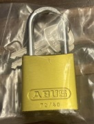 ABUS 72/40 Kłódka aluminiowa żółta anoda lekka bezpieczna