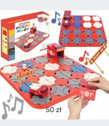 Interaktywny Samochodowy Tor Przeszkód,  gra logiczna, Labirynt, klocki 