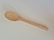 Łyżka drewniana PRL 34 cm stara