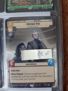 Star Wars Unlimited -SHD -(LEGENDARY) DRYDEN VOS (HYPER)!  TANIO !!!