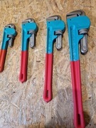 ZESTAW KLUCZY, NASTAWNYCH, ŻABEK, DO RUR STILLSON 10'' 14'' 18'' 24''