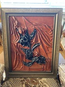 Obraz skórzany antyk 55x69cm