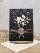 Elegancka personalizowana kartka ręcznie robiona imieniny urodziny rocznice