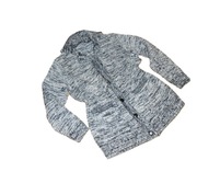 dzianinowy ciepły kardigan damski melanż 46/48