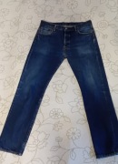 Levis Strauss 501 jeansy męskie granatowe W34 L34
