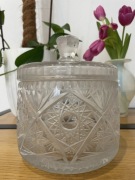 Duża kryształowa bomboniera 2,6kg! Kryształ szkło PRL kryształy nie wazon