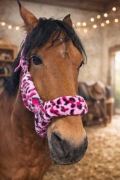 Kantar polarowy dla konia Różowa PANTERKA nowy X-FULL ekspresowa wysyłka