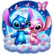 Opłatek na tort.Lilo i Stich.