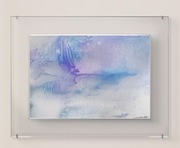 "Zima na Leśnych Dróżkach" oryg. obraz tuszem akrylowym z sygnaturą i cert.