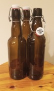 Butelki brązowe z kapslem 500-600ml