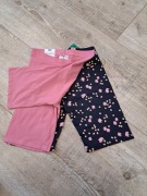 Kolarki/ krótkie getry - 2 pak - rozm 158/174 - róż, granat