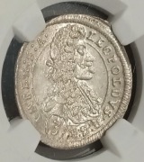 Czechy, 3 krajcary 1700 Praga, Leopold I NGC MS 63 MAX NOTA 