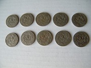 polskie 50 groszy z 1923 roku ZESTAW 10 szt. 1