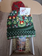 Zestaw prezentowy święta mikołajki kubek świąteczny czapka 