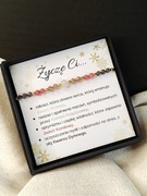 Bransoletka Życzę Ci... Miłość i Odporność na Stres Prezent na święta 