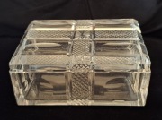 Szkatułka Papierośnica Art deco Kryształ Huta Julia 