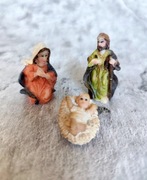 Małe figurki do szopki Jezus Maryja Józef