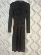 Sukienka czarna z srebrem