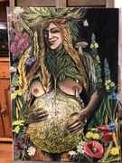 „ Matka Ziemia” Obraz olejny, werniksowany, 50/70 cm