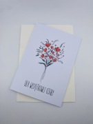 Kartka walentynkowa, A5, ilustracja autorska,+koperta, okolicznościowa